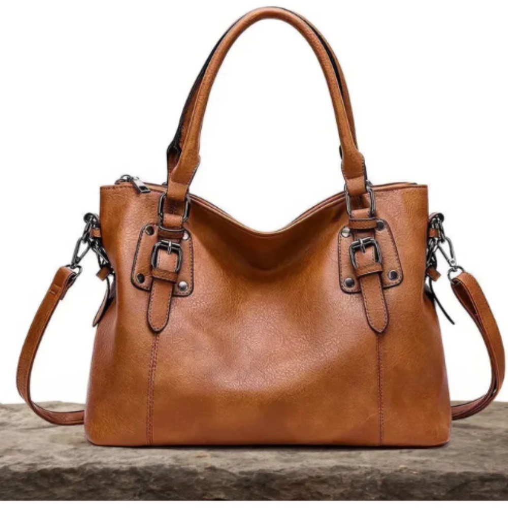 Elegant Shoulder Bag by Lustre&Glow Sienna's Graceful Allure